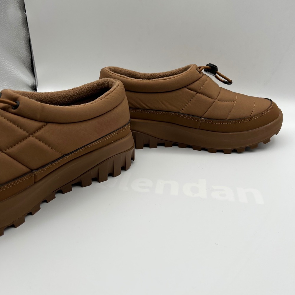 Columbia Snowtrot Unwind Shoes Womens 10 Elk Brown Quilted‎ Fleece Lined Toggle - Picture 6 of 10